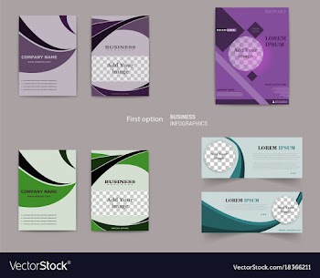 Set of abstract modern flyers and brochures vector image