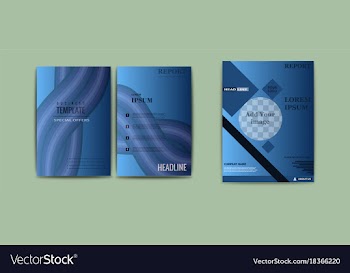 Set of abstract modern flyers and brochures vector image