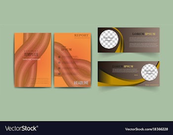 Set of abstract modern flyers and brochures vector image