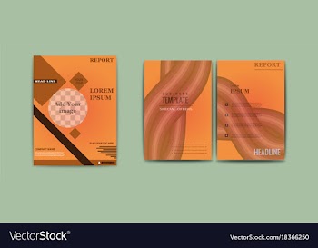 Set of abstract modern flyers and brochures vector image