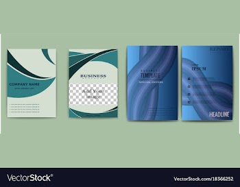 Set of abstract modern flyers and brochures vector image