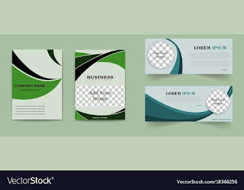 Set of abstract modern flyers and brochures vector image