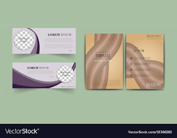 Set of abstract modern flyers and brochures vector image