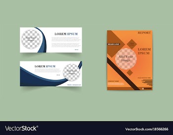 Set of abstract modern flyers and brochures vector image