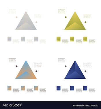 Set of abstract paper infografics eps10 vector image