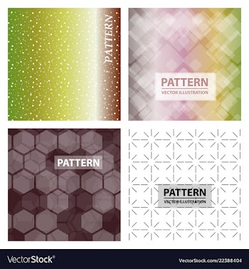 Set of abstract stylish pattern stylish pattern vector image
