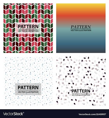 Set of abstract stylish pattern stylish pattern vector image