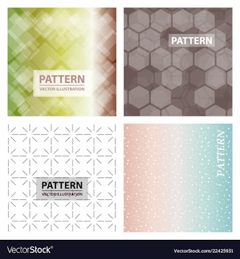 Set of abstract stylish pattern stylish pattern vector image
