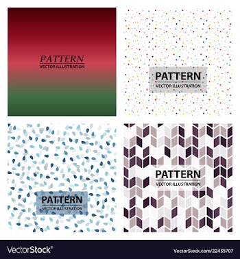Set of abstract stylish pattern stylish pattern vector image