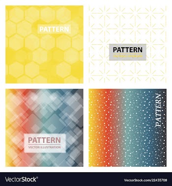 Set of abstract stylish pattern stylish pattern vector image