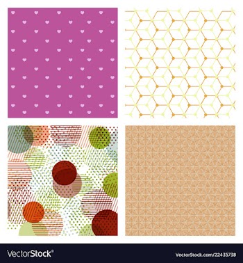 Set of abstract stylish pattern stylish pattern vector image