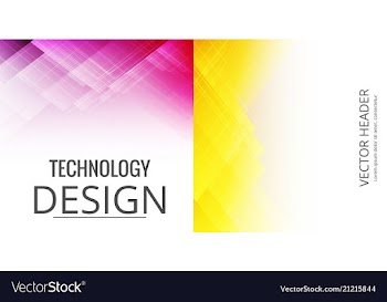 Set of abstract technology web banner vector image