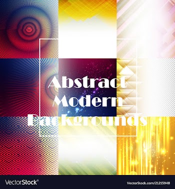Set of abstract technology web banner vector image
