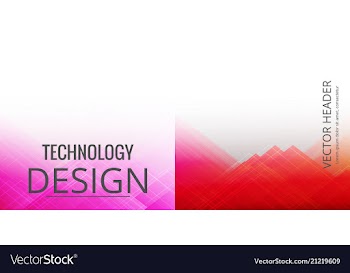 Set of abstract technology web banner vector image