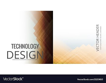 Set of abstract technology web banner vector image