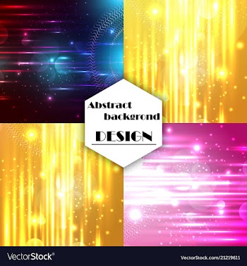 Set of abstract technology web banner vector image