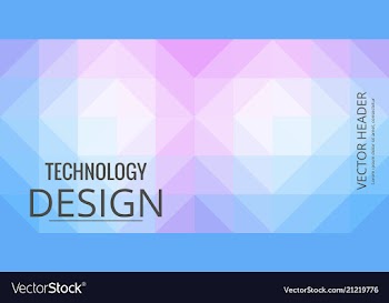 Set of abstract technology web banner vector image