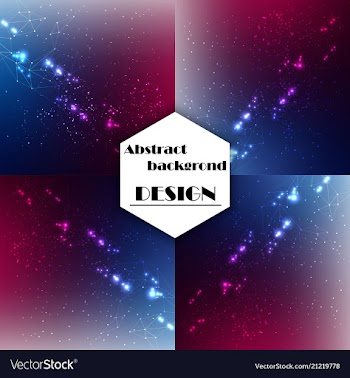 Set of abstract technology web banner vector image