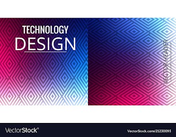 Set of abstract technology web banner vector image