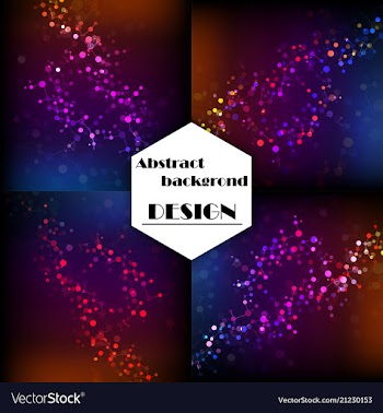 Set of abstract technology web banner vector image