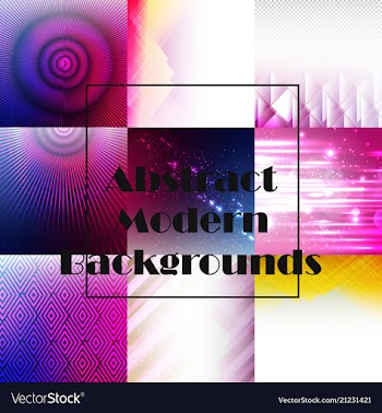 Set of abstract technology web banner vector image
