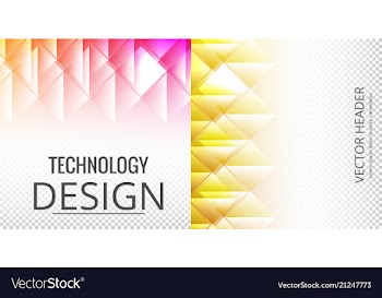 Set of abstract technology web banner vector image