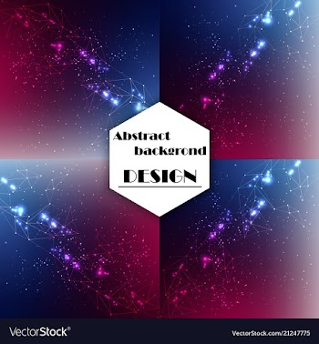 Set of abstract technology web banner vector image