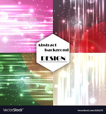 Set of abstract technology web banner vector image