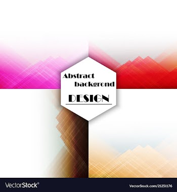 Set of abstract technology web banner vector image