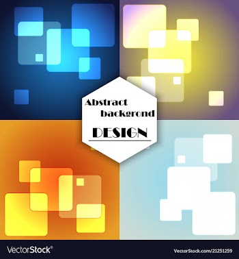 Set of abstract technology web banner vector image