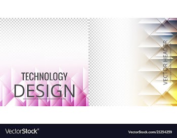 Set of abstract technology web banner vector image
