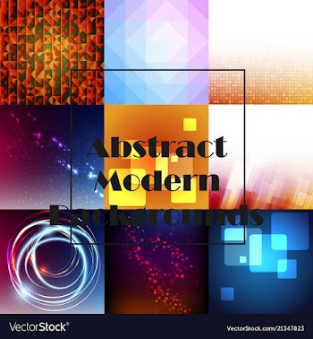 Set of abstract technology web banner vector image