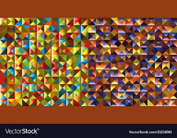 Set of abstract triangle pattern background vector image