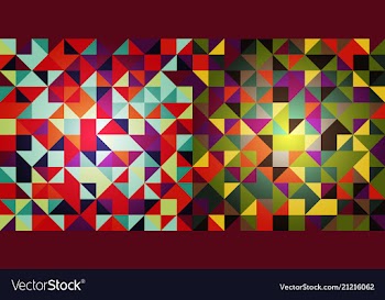 Set of abstract triangle pattern background vector image