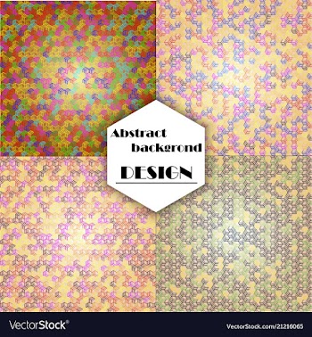 Set of abstract triangle pattern background vector image