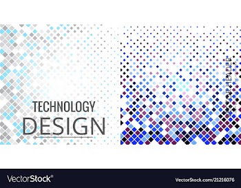 Set of abstract triangle pattern background vector image