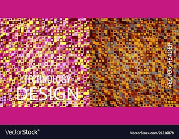 Set of abstract triangle pattern background vector image