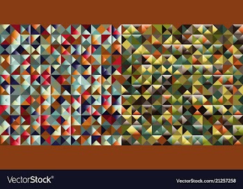 Set of abstract triangle pattern background vector image