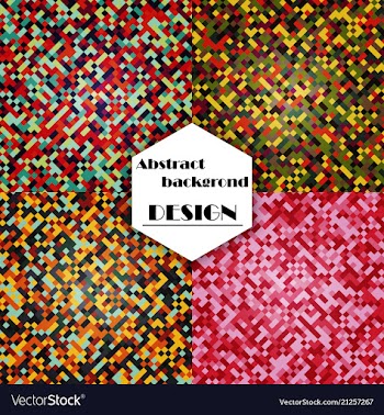 Set of abstract triangle pattern background vector image