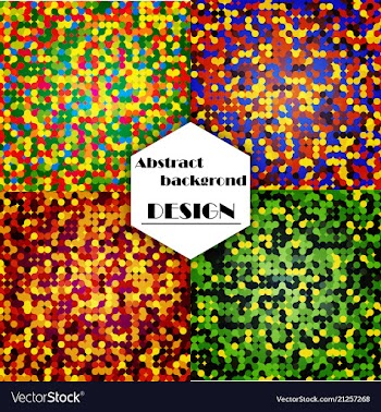 Set of abstract triangle pattern background vector image