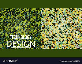 Set of abstract triangle pattern background vector image