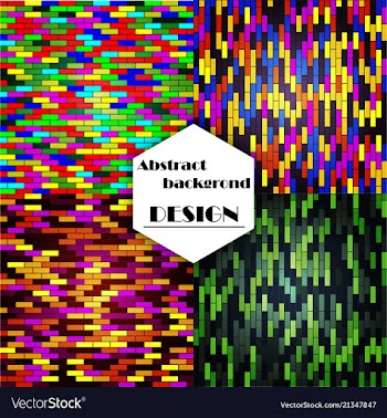 Set of abstract triangle pattern background vector image
