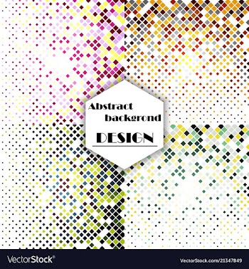 Set of abstract triangle pattern background vector image