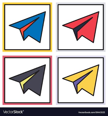 Set of aircraft button icon telegram icon vector image