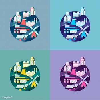 Set of alternative energy vectors | Free stock vector - 486919