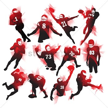 Set of american football players