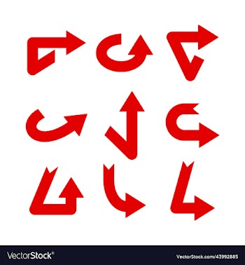 set of arrows icon collection template
