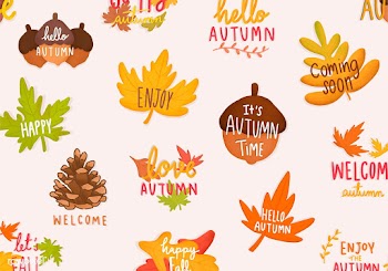 Set of autumn or fall illustrations | Free stock vector - 472782