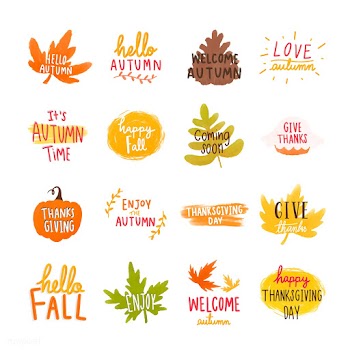 Set of autumn or fall illustrations | Free stock vector - 472871