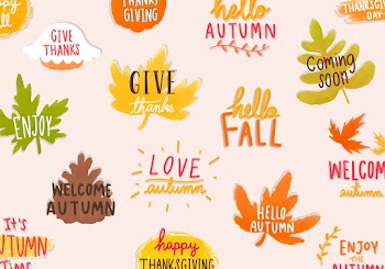 Set of autumn or fall illustrations | Free stock vector - 472883